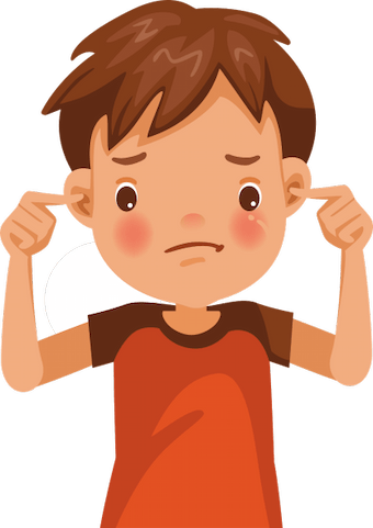 Dziecko zatykające uszy